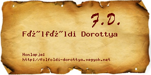 Fölföldi Dorottya névjegykártya